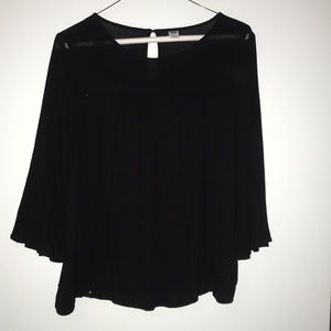 Black flowy blouse